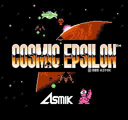 Cosmic Epsilon Title Screen